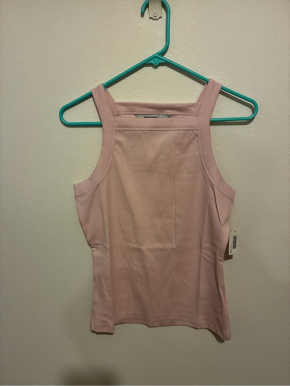 Amazon Essentials Pink Square-Neck Tank Top